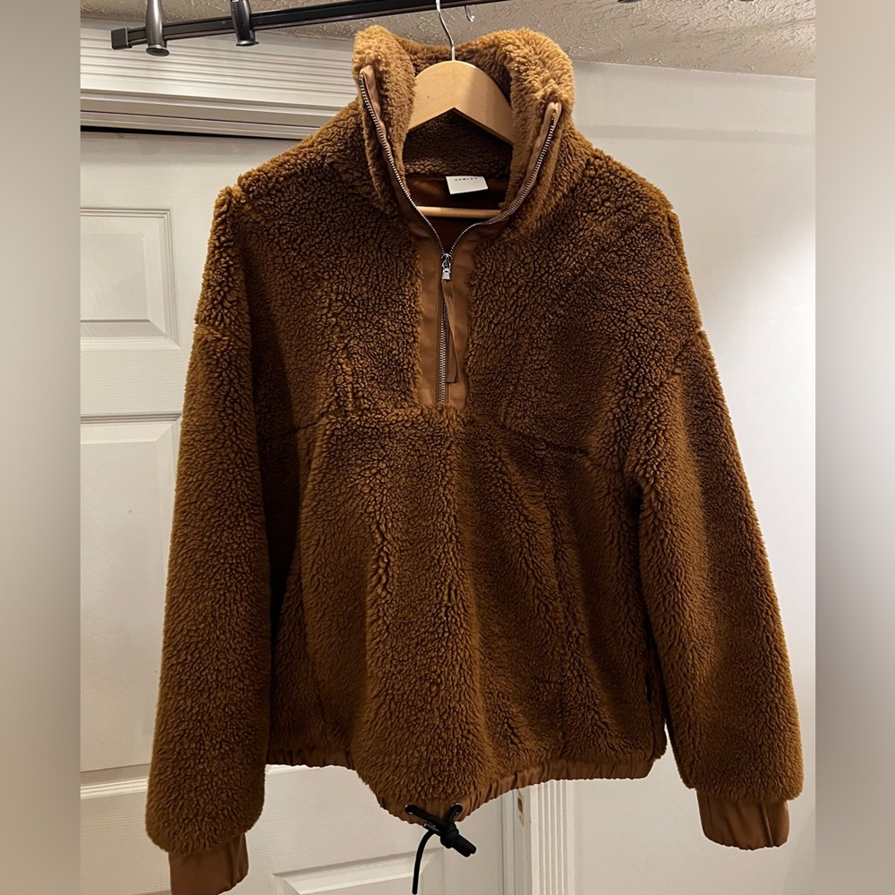 🌹Varley Appleton▪︎Deep Turmeric Honey Tan Sherpa Teddy▪︎Medium